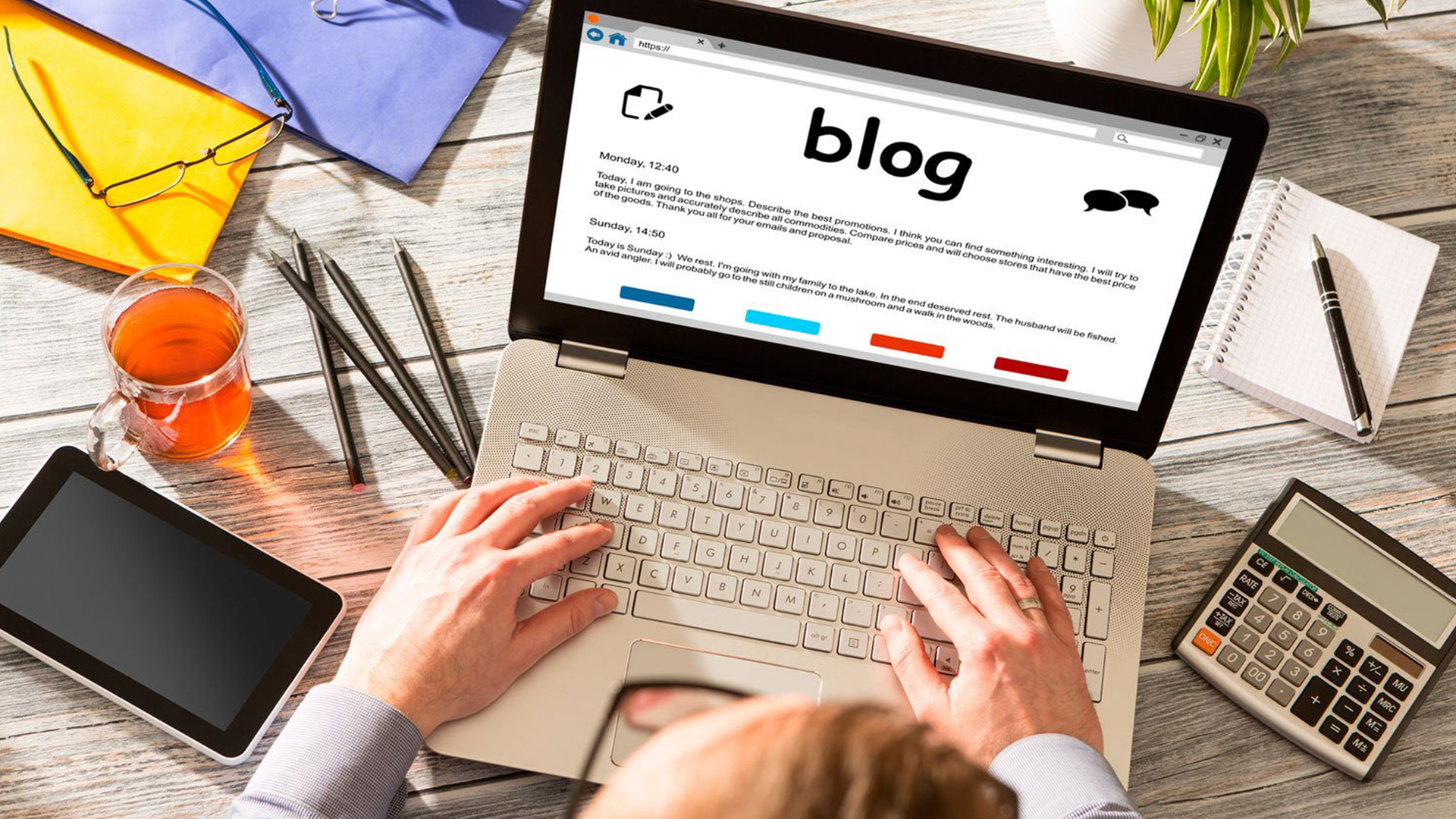 The word blog is actually a shortened form of its original name, "weblog." These weblogs allowed early internet users to "log" the details of their day in diary-style entries. Blogs often allow readers to comment, so as they became more common, communities sprung up around popular blogs.